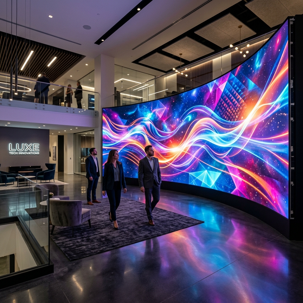 Massive Premium LED Screen showroom
